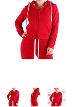 Load image into Gallery viewer, FULL ZIP FLEECE HOODIE JACKET