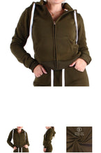 Load image into Gallery viewer, FULL ZIP FLEECE HOODIE JACKET